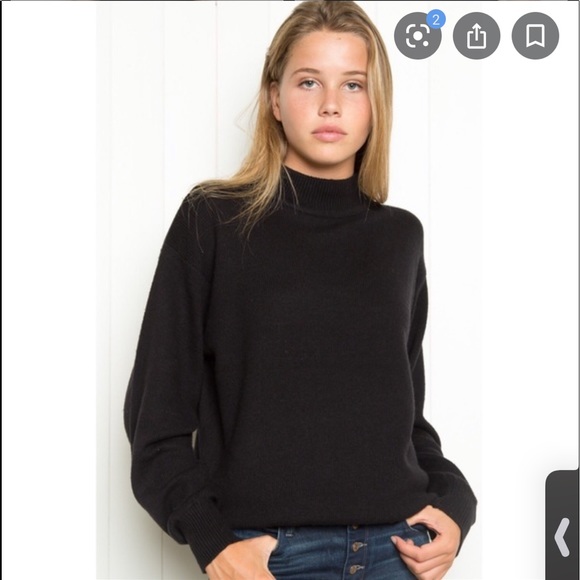 Brandy Melville Sweaters - Brandy Melville black mock neck sweater